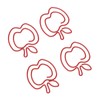 100 Pcs Paper Clip Cute Fruit Shaped Electroplated Metal Decorative