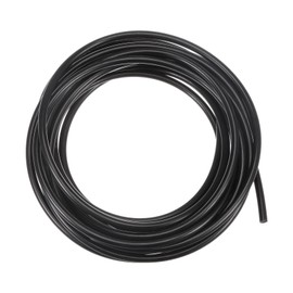 sourcing map Polyurethane Round Belts 4.5mm Dia 16.4ft(5 Meters) Length Smooth Surface PU Urethane Belt for Drive Transmission, Black