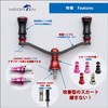 HEIGHTEN 3.5 inches (90 mm) Reel Handle for Shimano Daiwa