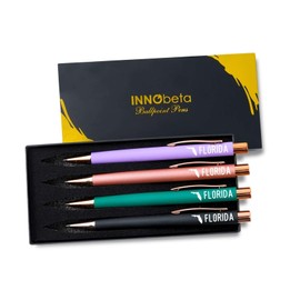 InnoBeta US States Themed Gifts, Florida Gifts, Ballpoint Pen Set of 4, Perfect for Birthday, Christmas, Mother's Day, Moving Gift