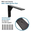 Heavy Duty Shelf Brackets 2 Pack 18" x 10" x