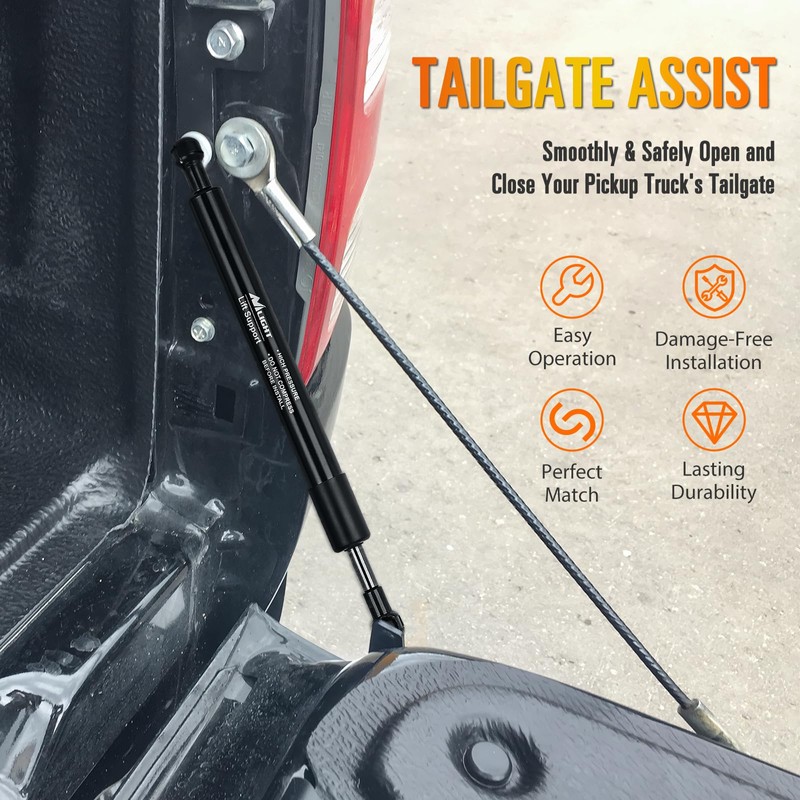 Nilight Pickup Tailgate Assist Shock Accessories for 22-25 Ford Maverick,