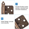INCREWAY 1 Pairs Overlay Cabinet Hinge with Screws, Self-Closing Decorative,Face
