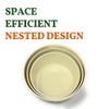 GODAGE 6-Piece Melamine Food Storage Containers with Airtight Lids, Nesting