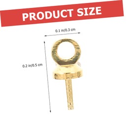 Operitacx 6 Sets Jewelry Making Eye Hooks Self-Tapping Eye Bolt Hooks for DIY Projects