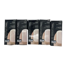 SensatioNail 5 PACK SensatioNail Color Gel Polish 71635 CLEAR Transparent Shade NOS *READ*