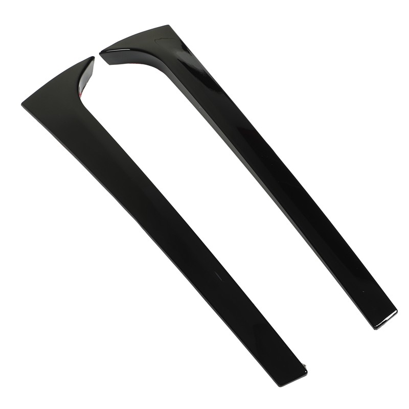 1Pair Rear Window Side Spoilers Gloss Black Air Resistance Reduction
