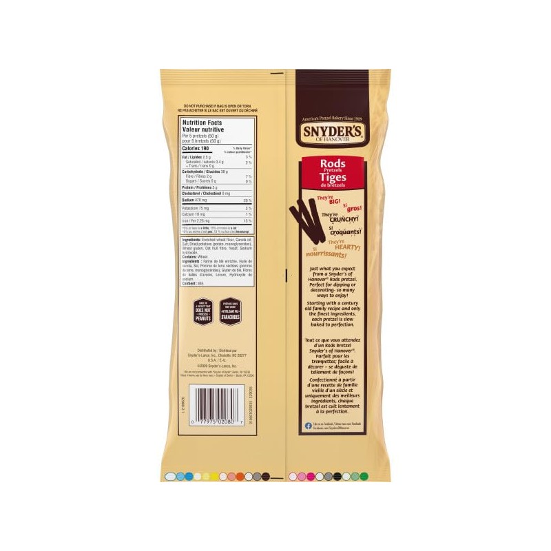 Snyder's Pretzel Rods, 240 Grams (Pack of 1)