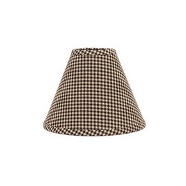 Home Collection by Raghu Newbury Gingham Black Lampshade 14"