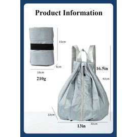 JOSSOIOJ Backpacks Hiking Daypack, Folding Storage Backpack, Portable Backpack for Outdoor Travel (grey)