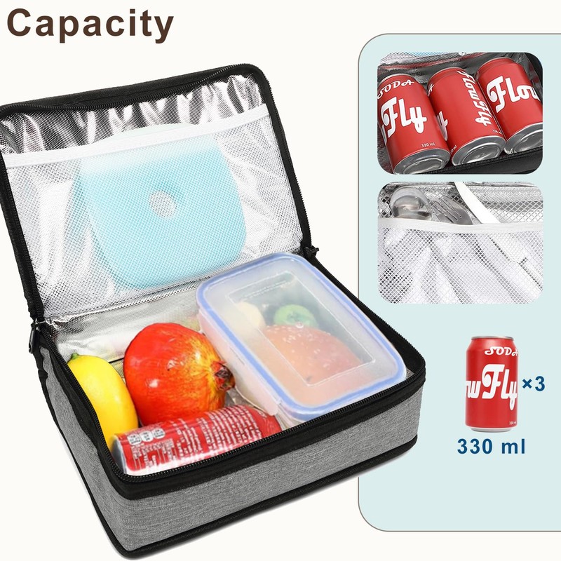 FlowFly Small Insulated Lunch box Portable Soft Bag Mini Cooler