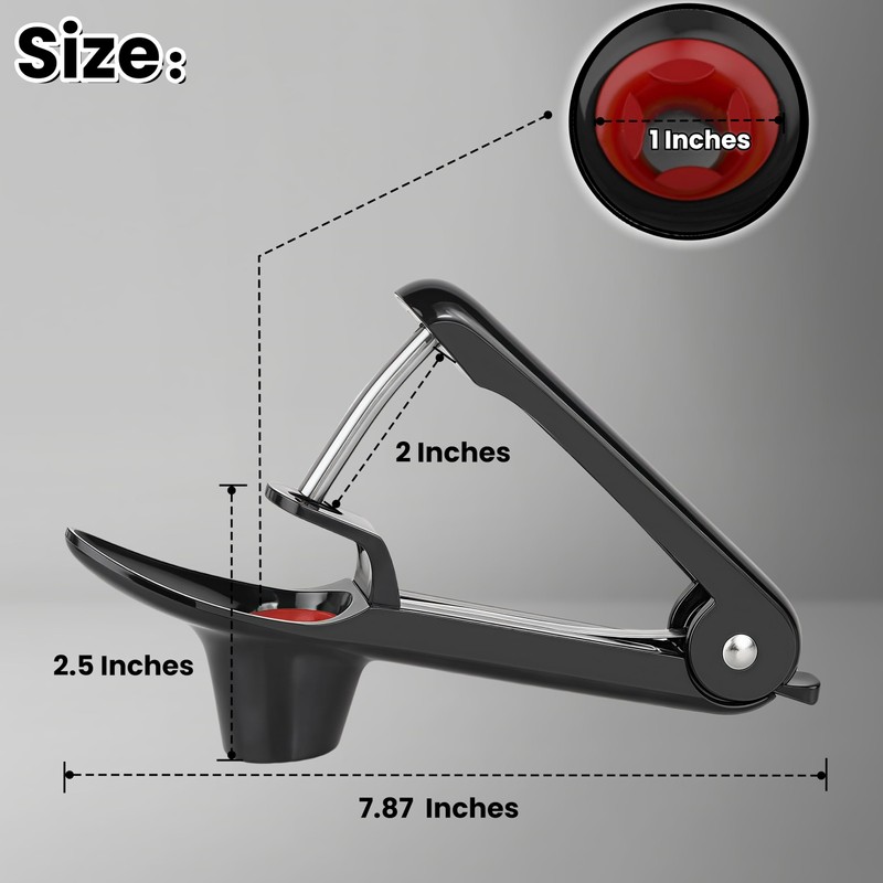 Cherry Pitter, Heavy-Duty Stainless Steel Cherry Olive Pitter Tool, Easy