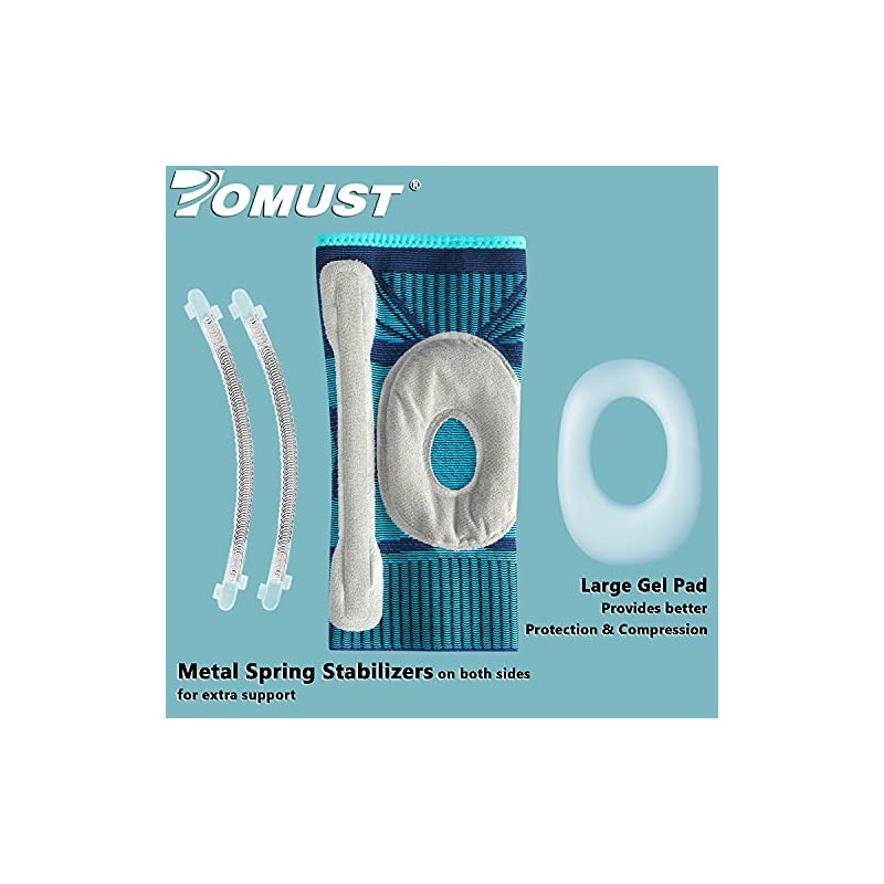 Knee Support with Side Stabilizers & Patella Gel Pad -