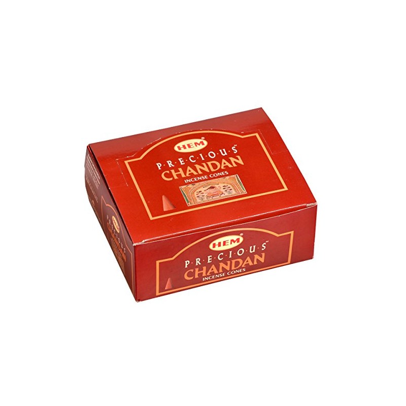 HEM Precious Chandan Cone Type Incense Set of 12 Boxes