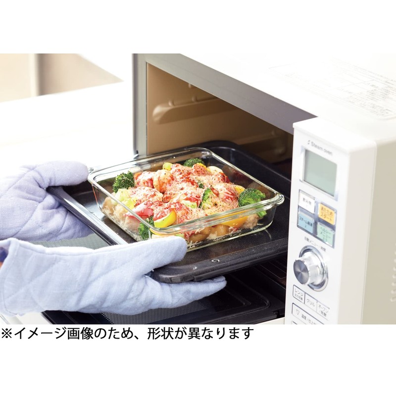 iwaki BC208 Heat Resistant Glass Pie Dish, Outer Diameter 9.1