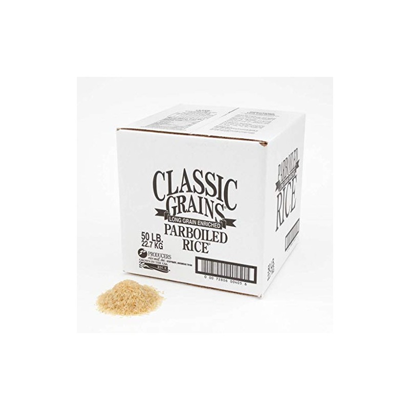 Rice Parboiled Cube Grains 50 Pound -- 1 Each
