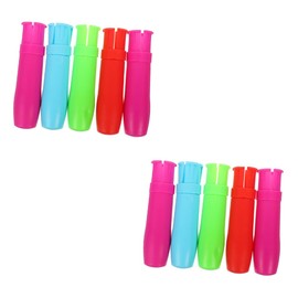 Ciieeo 10pcs Dust Chalk Holder Clip Portable Water Soluble Chalk Clamp for Classroom and Home Use Prevents Breakage for Teachers and Students Random Color