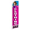 Clothing Sale Swooper Advertising Flag - Perfect for Store Fronts,