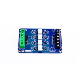 sb components 4 Channel IO Level Converter Breakout 4 Bit Optocoupler Isolator Board 5V-24V PLC Signal Level Voltage Converter Board Module