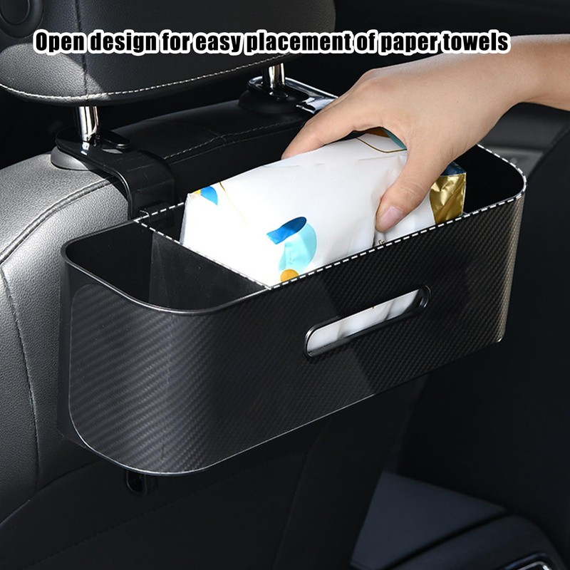 Multifunctional Car Seat Back Storage Box,Tissue Box for Car |