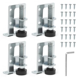 4 Pcs Adjustable Feet for Outdoor Furniture, Workbench Leveling Feet Rubber, Heavy Duty Levelers Feet for Table, Sofa, Cabinets