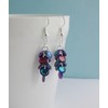 Mermaid Tail Dangle Earrings (Multicoloured, sterling-silver)