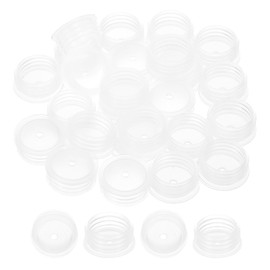 PATIKIL Bottle Adapter 0.79"/20mm, 25 Pcs Press in Bottle Adapter Plug for Oral Dispensers Liquid Oil Plastic Glass Bottles Stopper, Clear
