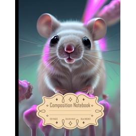 Composition Notebook College Ruled: Mouse Mix with Cell Culture - Size 8.5x11 Inch, 120 Pages