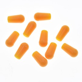 KAISH 10pcs American Thread 3 Way Toggle Switch Tip Switch Cap Knob for USA Les Paul Pickup Selector Switch/Switchcraft Switch Amber