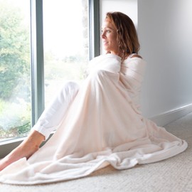 Snug Rug Premium Super Soft Fleece Throw Blanket Thick Warm Beige Extra Large XL 150 x 200cm (Champagne)