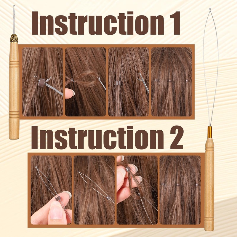 200 PCS Hair Extensions Beads 4mm Silicone Lined Micro Links