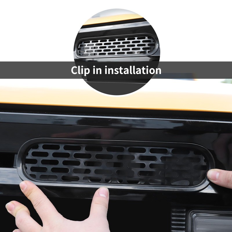 SQQP Front Grill Mesh Grille Inserts Cover Frame Trims Kit