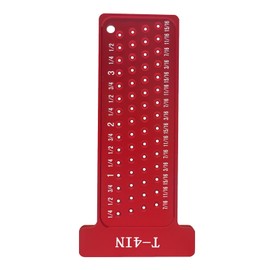 Woodworking Scriber T Type Ruler, Hole Ruler Scribing Portable Wear Easy Using Aluminum Alloy Wide Application for DIY