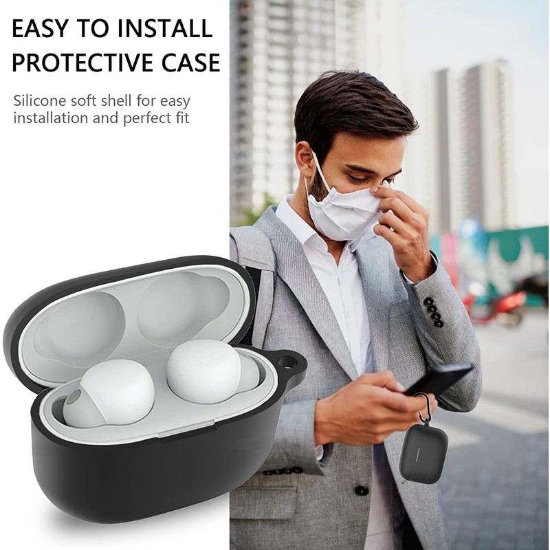 USTIYA Funda para Sony LinkBuds S Case Silicona Protectora de