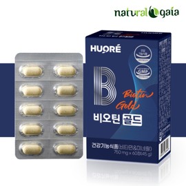 Huore Biotin Gold Pantothenic Acid Chromium Women Men 3 Months' High Content Biotin Vitamin B7 B6 B1 Zinc Folic Acid Selenium / 휴오레 비오틴 골드 판토텐산 크롬 여성 남성 3개월분 고함량 바이오틴 비타민B7 B6 B1 아연 엽산 셀렌