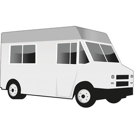 SP13055 Generic Food Truck Draw Color Design Paint Your Own Cardboard Cutout Standee Standup