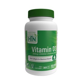 Vitamin D3 2000IU 50mcg Cholecalciferol | Mini Softgels for Maximum Benefit | 3rd Party Tested | Non-GMO USP Grade in Organic EVOO | Immune Health Support | By Health Thru Nutrition (Pack of 365)