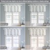 Loom and Mill Luxury Valances for Windows, Elegant Damask Thick