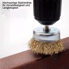 Wire Brush Drill, 12-Piece Steel Brush, Cordless Screwdriver, Brass Brush