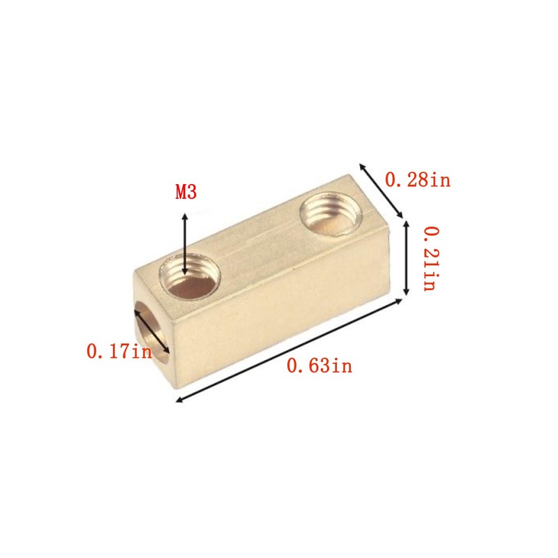 BEKMLOD 20Pcs 8 Awg,8 Gauge Docking Connector, Copper Clamp Kit,