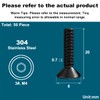 Drenky M4 Stainless Steel Screws, Black Countersunk Bolts M4 X
