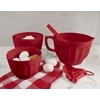 UPware 4-Piece Multi-Purpose Liquid and Dry Melamine Measuring Cups Set,