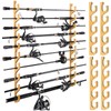 PLUSINNO WH5 Horizontal Fishing Rod/Pole Holders for Garage, Wall or