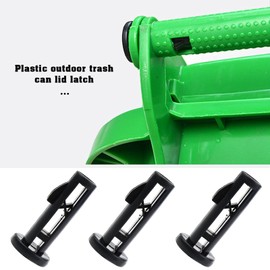 SING F LTD 4X Wheelie Bin Lid Hinge Pins 62mmx16mm Black Plastic Fit for 240L Old Version Outdoor Wheelie Trash Bins