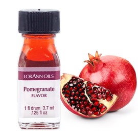 LorAnn Oils Super Strength Flavoring - Used For Candy Making, Flavoring, Baking, Hard Candy, & Flavor Oils - Bold, Natural Flavors 4X Stronger Than Extracts - Pomegranate, Pack of 2, 0.125 fl oz
