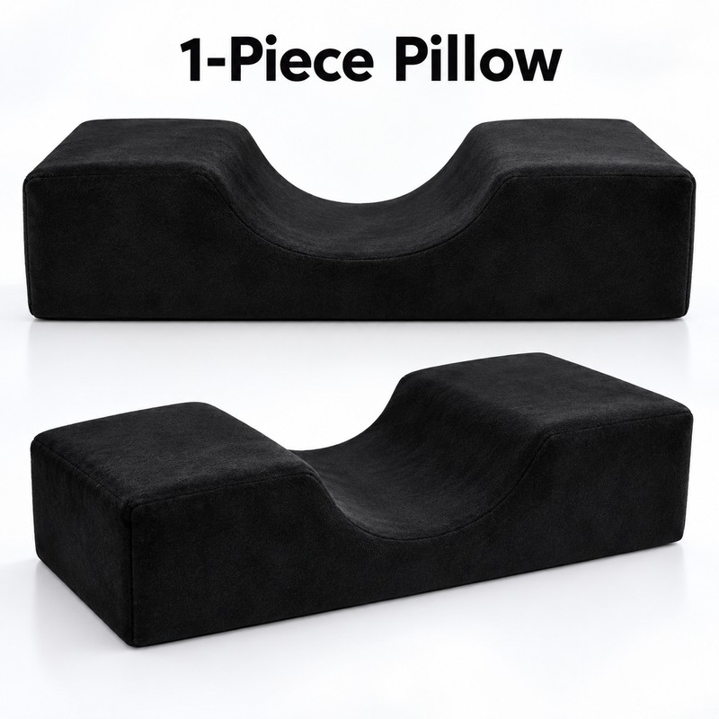Black Eyelash Extension Pillow, Soft Memory Foam Neck Support Cushion