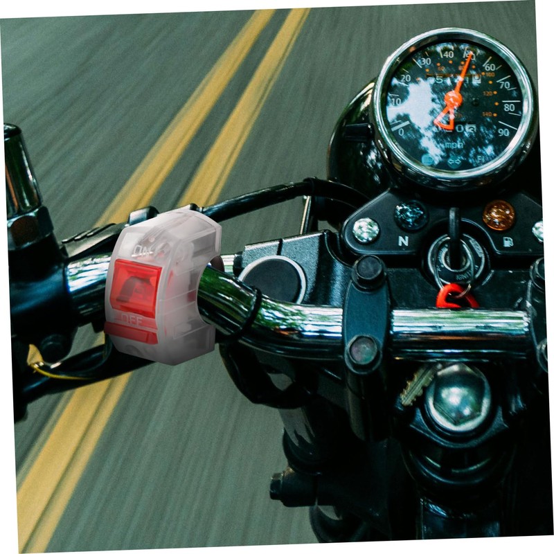 FELTECHELECTR Motorcycle Handlebar Switch Replacement Durable Push Button Control for