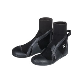 Billabong 5mm Absolute - Round Toe Wetsuit Boots for Boys 8-14 - Neopren-Booties mit runder Zehenpartie - Jungen - XS - Schwarz