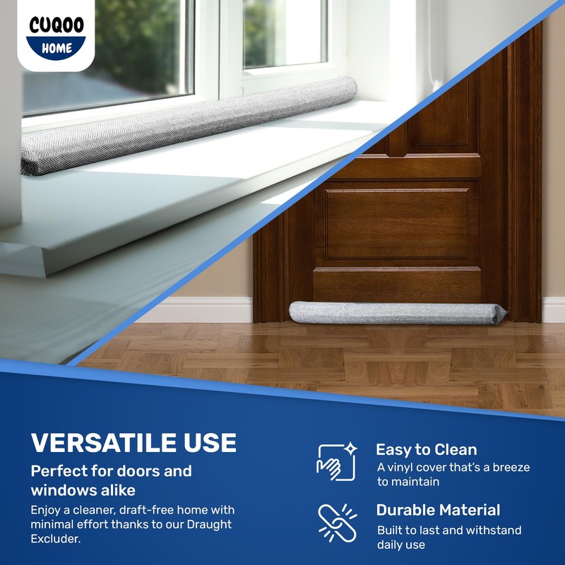 CUQOO Oxford Double Draft Excluder – Water Proof Snow Proof