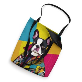 Boston Terrier Dog Fashion Cute Colorful Pop Art Tote Bag